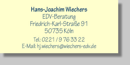 H.-J. Wiechers, Köln